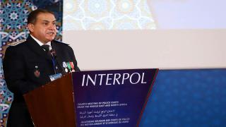 M. Mohamed Dkhissi intervient lors de la 4ème réunion des Chefs de police du Moyen Orient et d'Afrique du Nord à Marrakech