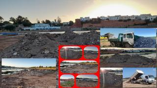 مخلفات البناء تغزو ضفتي نهر أم الربيع بأزمور