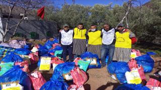 جمعية النهضة و القافلة التظامنية من ازمور إلى أيت اومديس بأزيلال