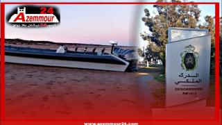 الدرك الملكي بشتوكة : توقيف اربع مشتبهين اسبانيين وحجز قارب مطاطي للتهريب الدولي للمخدرات